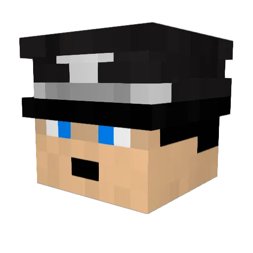 Roflan_Plakich Minecraft avatar head, 3D render