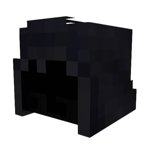 RoflcopterMC Minecraft avatar head, 3D render