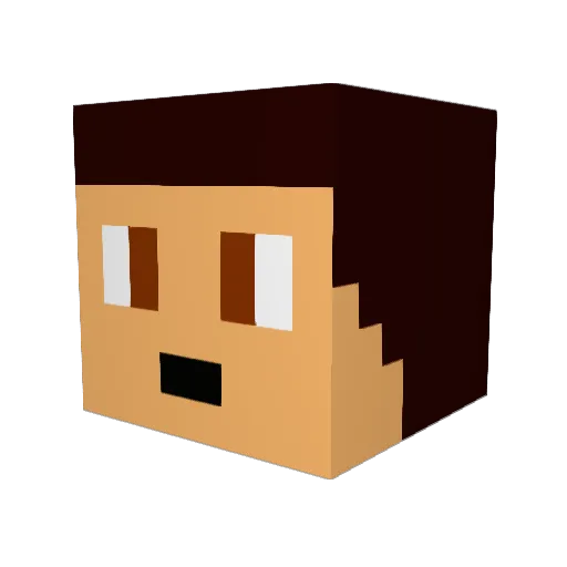 Roftnext59 Minecraft avatar head, 3D render