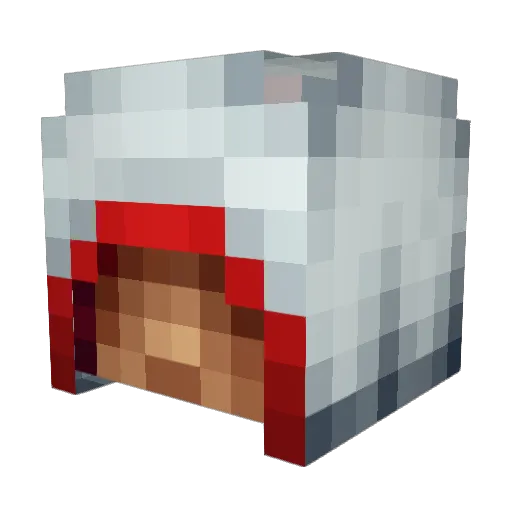 RogWorks Minecraft avatar head, 3D render