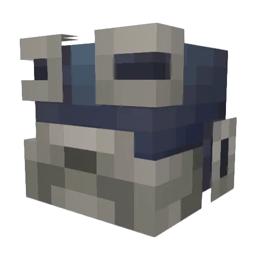 Rogalash Minecraft avatar head, 3D render