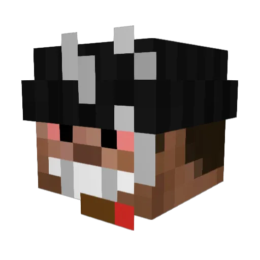 Rogalinski Minecraft avatar head, 3D render