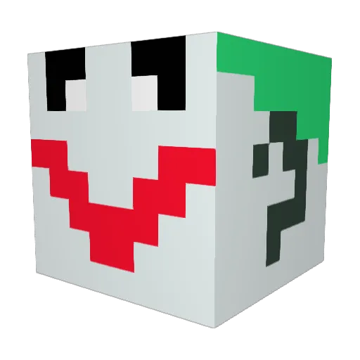RoganHIT Minecraft avatar head, 3D render