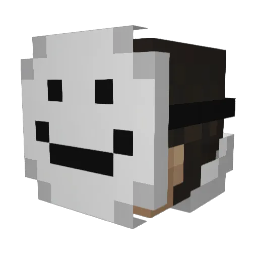Rogatkiewicz Minecraft avatar head, 3D render