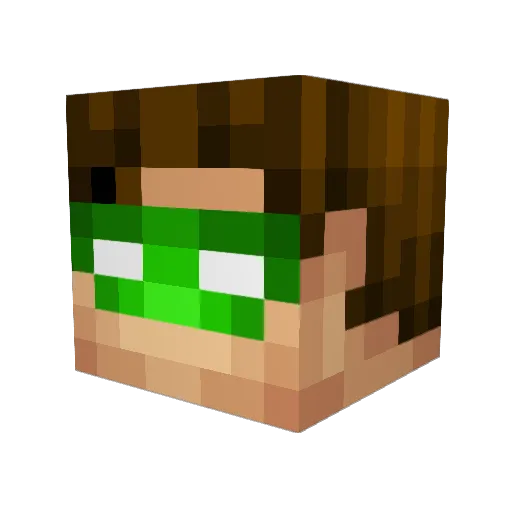 Rogeck Minecraft avatar head, 3D render