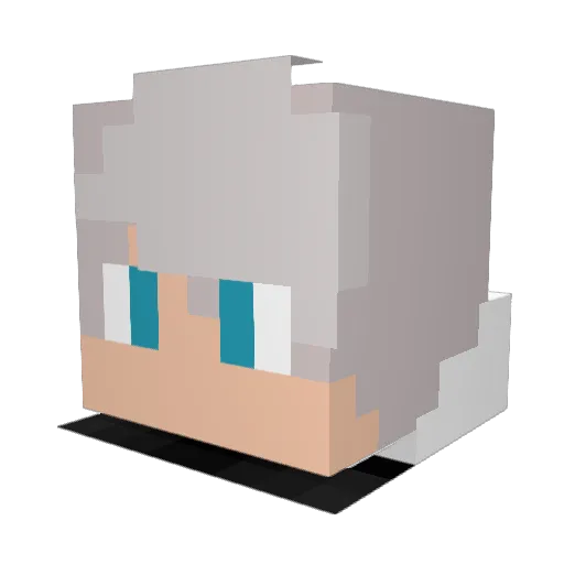 RogelitoR Minecraft avatar head, 3D render