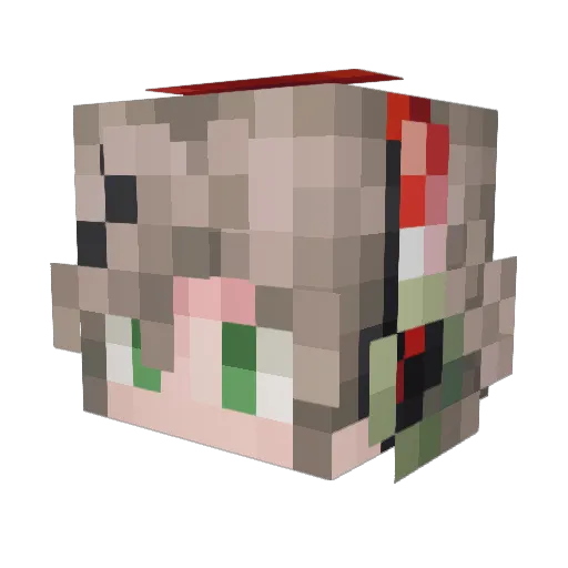 Roger419 Minecraft avatar head, 3D render
