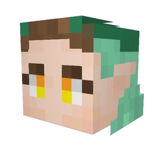 RogerAstutt Minecraft avatar head, 3D render