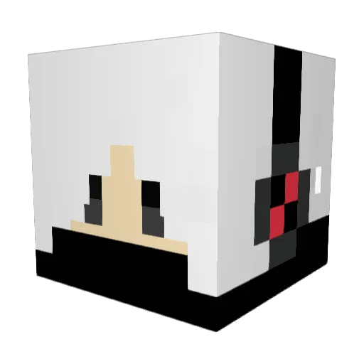RogerBoyy Minecraft avatar head, 3D render