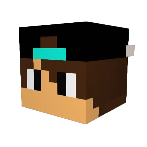 RogerBrangion Minecraft avatar head, 3D render