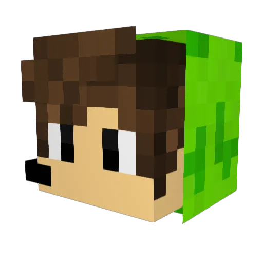 RogerBrown Minecraft avatar head, 3D render