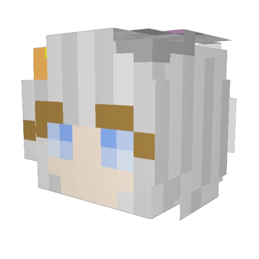 RogerMi Minecraft avatar head, 3D render
