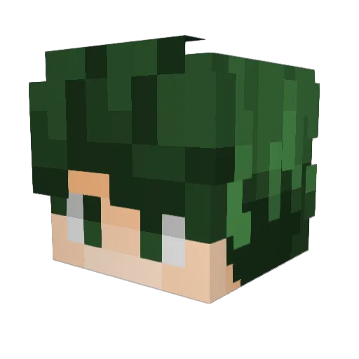 Rogerelo Minecraft avatar head, 3D render