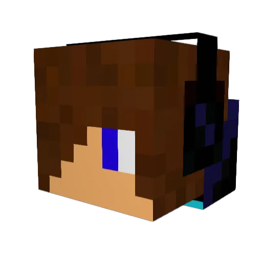 Rogerio_Ultymate Minecraft avatar head, 3D render