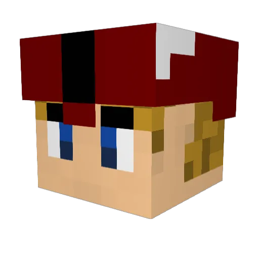 Rognis Minecraft avatar head, 3D render