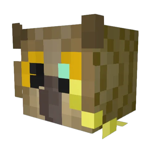 Rognus_ Minecraft avatar head, 3D render