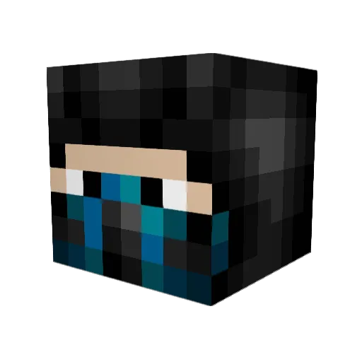 RogoSlayer Minecraft avatar head, 3D render