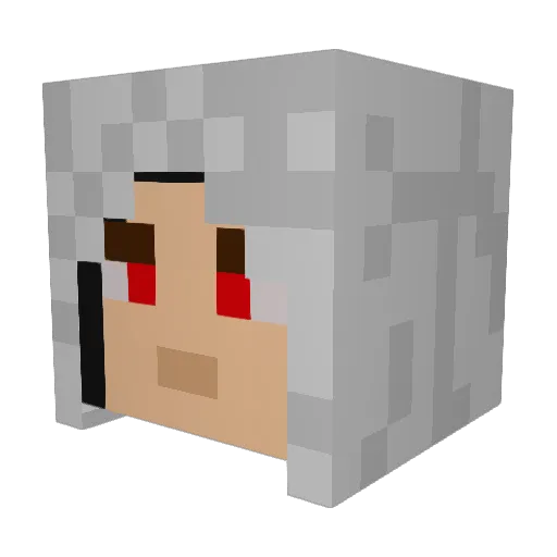 Rogoda Minecraft avatar head, 3D render