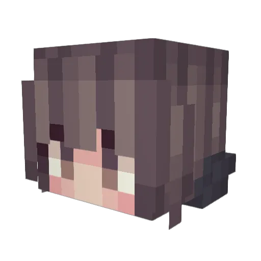 Rogox Minecraft avatar head, 3D render