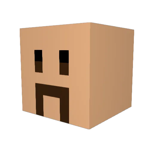 Rogue030 Minecraft avatar head, 3D render