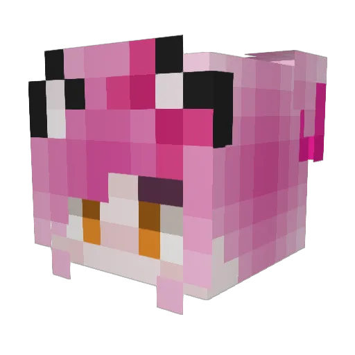 Rogue53123 Minecraft avatar head, 3D render