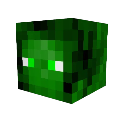Rogue80 Minecraft avatar head, 3D render