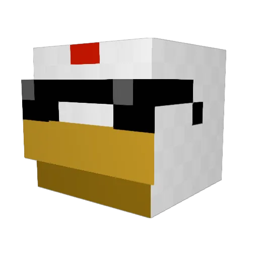 RogueApeYT Minecraft avatar head, 3D render