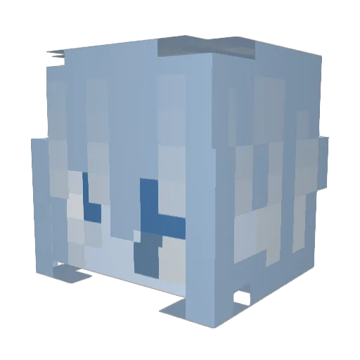 RogueBread Minecraft avatar head, 3D render