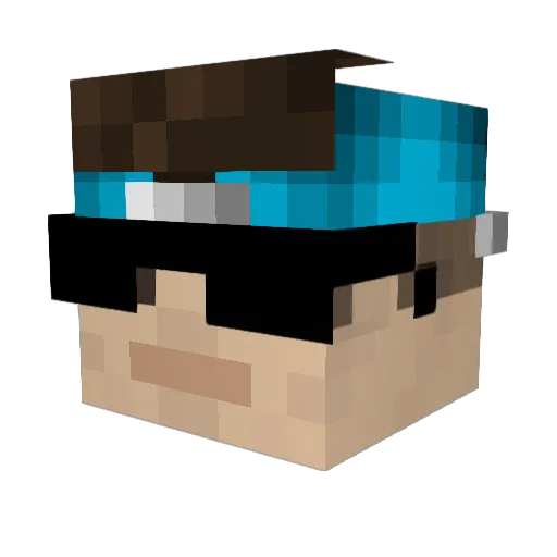 RogueGamer314 Minecraft avatar head, 3D render