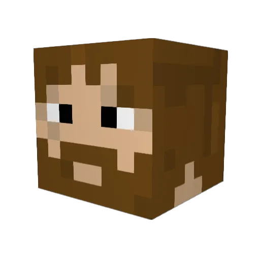 RogueHammer107 Minecraft avatar head, 3D render