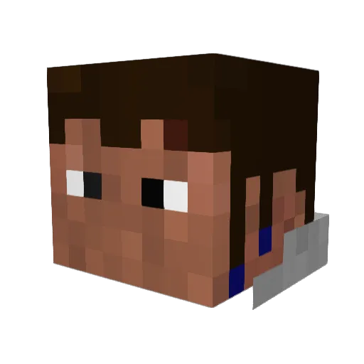 RogueKCG1 Minecraft avatar head, 3D render