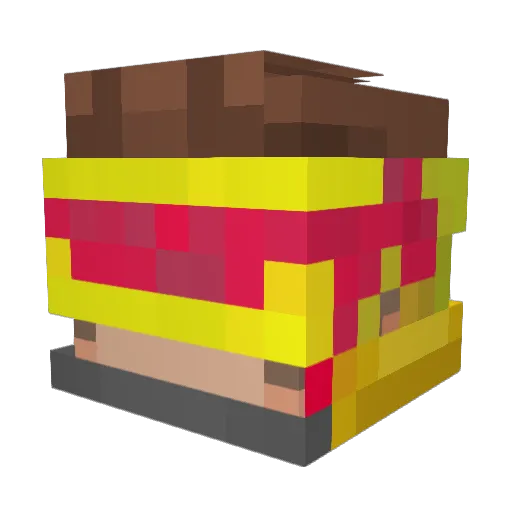 RogueMeistaJones Minecraft avatar head, 3D render
