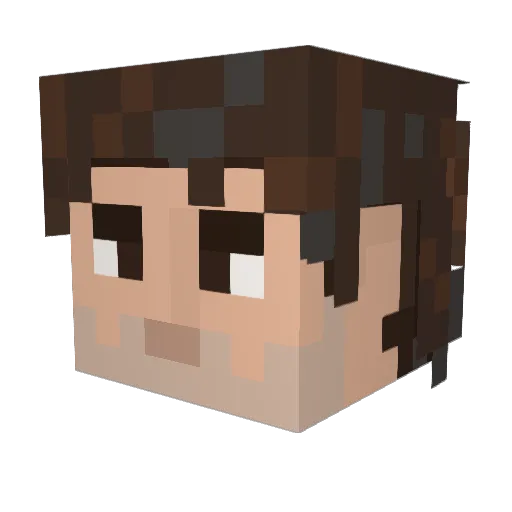 Rogue_Callaghan Minecraft avatar head, 3D render