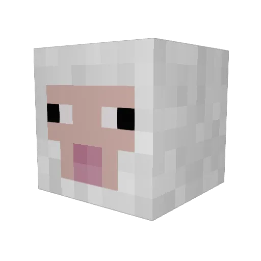 Rogue_Carrot Minecraft avatar head, 3D render