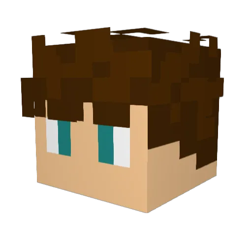 Rogue_Chill Minecraft avatar head, 3D render