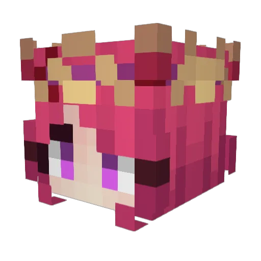 Rogue_Red13 Minecraft avatar head, 3D render