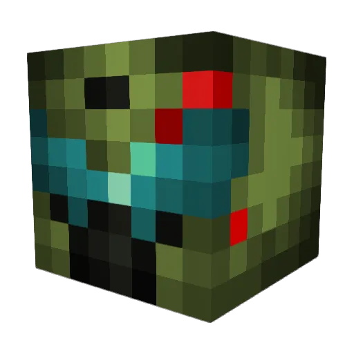 Rogue_Spectator Minecraft avatar head, 3D render