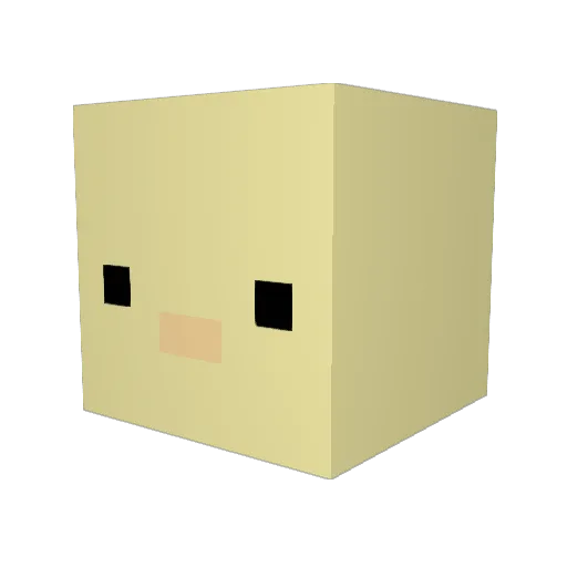 Rogue_Volt Minecraft avatar head, 3D render