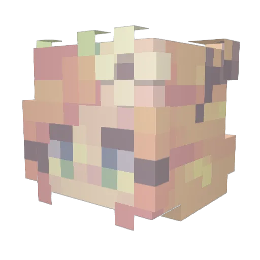 Rogueonyt Minecraft avatar head, 3D render