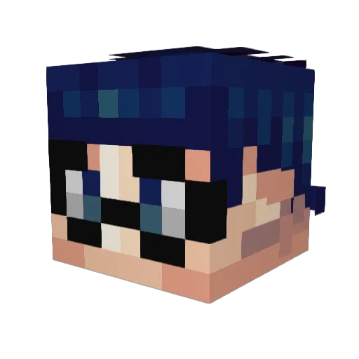 RohanFalcon Minecraft avatar head, 3D render