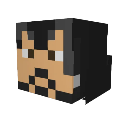 RohanM92 Minecraft avatar head, 3D render