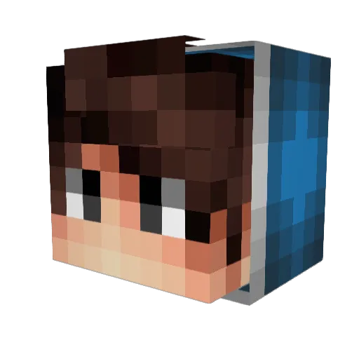 Rohannn Minecraft avatar head, 3D render