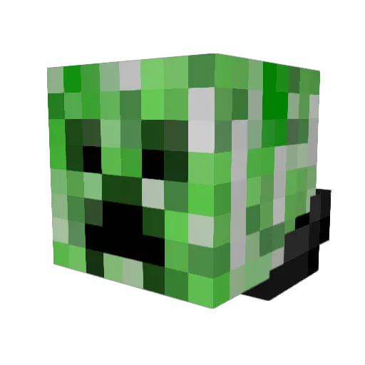Rohimotoo Minecraft avatar head, 3D render