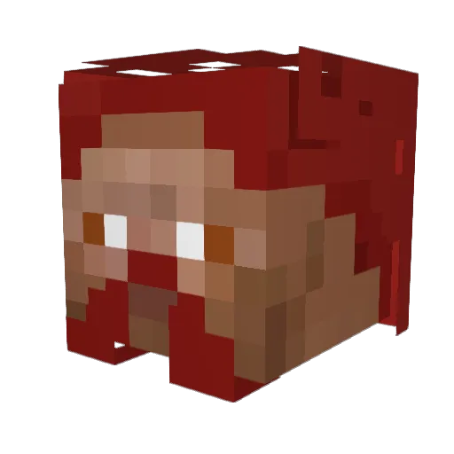 Rohmeotski Minecraft avatar head, 3D render