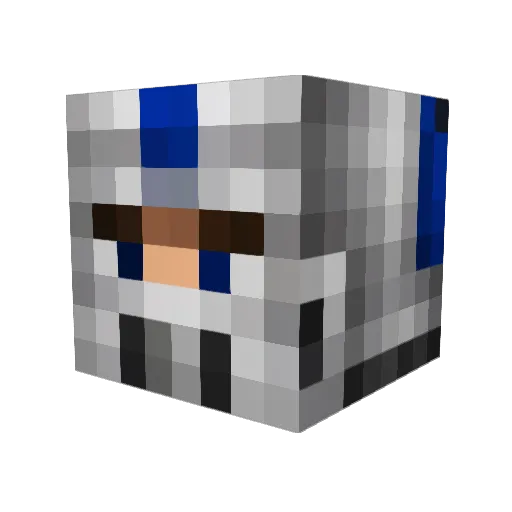 RohsCool Minecraft avatar head, 3D render