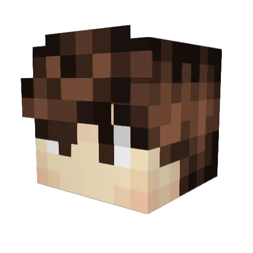 Rohyli Minecraft avatar head, 3D render