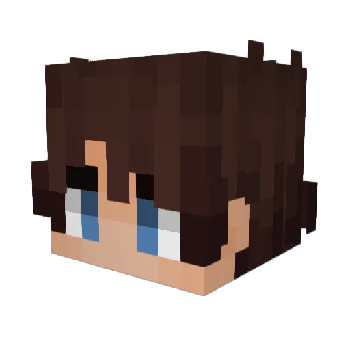 RoidRaged Minecraft avatar head, 3D render