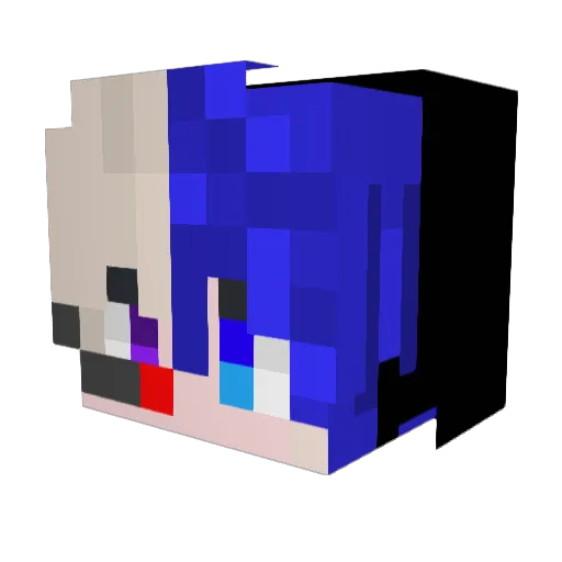 Roit0109 Minecraft avatar head, 3D render