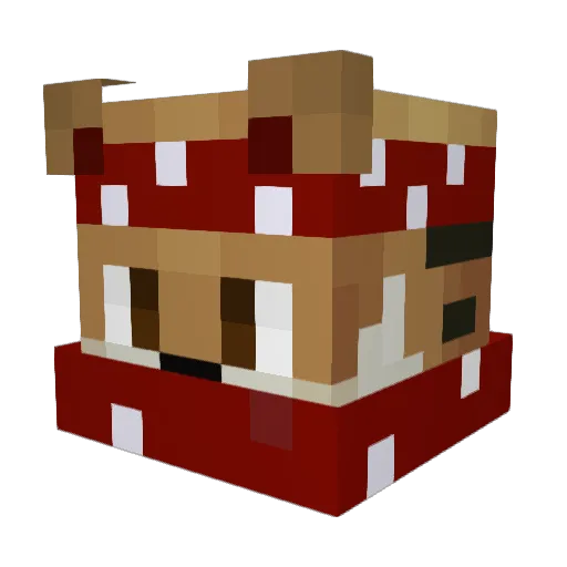 Roit4EVER Minecraft avatar head, 3D render