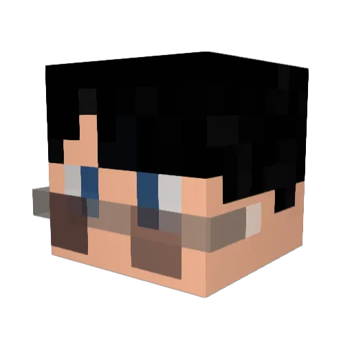 Roiz_ Minecraft avatar head, 3D render